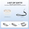 Protective Case for Edifier Lolli ANC Earbuds, White view 3