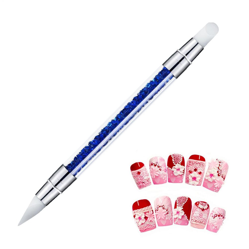Double-Ended Silicone Nail Art Brush for Gel Nails
