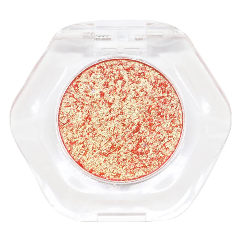 Bistopia Chameleon Eyeshadow Powder, 14 Shimmering Color Shifts, Hexagonal Transparent Single Eyeshadow, Metallic Texture, Long-Lasting Makeup Effect (Monarch)