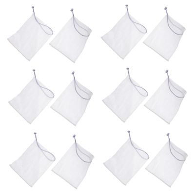 Mikinona Nylon Soap Foaming Nets, Random Color, Drawstring Design, 40 Pieces