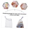 Mikinona Nylon Soap Foaming Nets, Random Color, Drawstring Design, 40 Pieces view 3