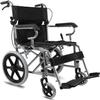 WLH Alexanders Lightweight Folding Transport Wheelchair, Black view 2