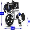 WLH Alexanders Lightweight Folding Transport Wheelchair, Black view 3