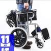 WLH Alexanders Lightweight Folding Transport Wheelchair, Black view 4