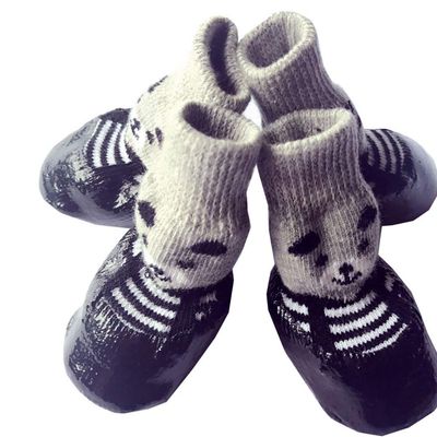 4PCS Dog Booties, Adjustable Dog Socks