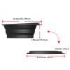 Zqkimzi Face Ice Bath Bowl, Reusable Foldable Silicone Basin with Built-In Ice Cube Tray, Facial Roller Skincare Spa Tool, Portable Face Wash Sink for Kitchen or Home, 26 x 23 x 10 cm view 2