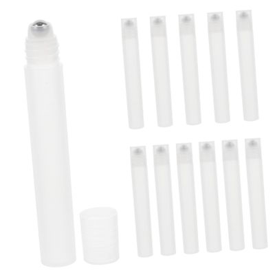 BESTYASH 12-Piece Refillable Empty Transparent Roll-On Bottles with Steel Balls
