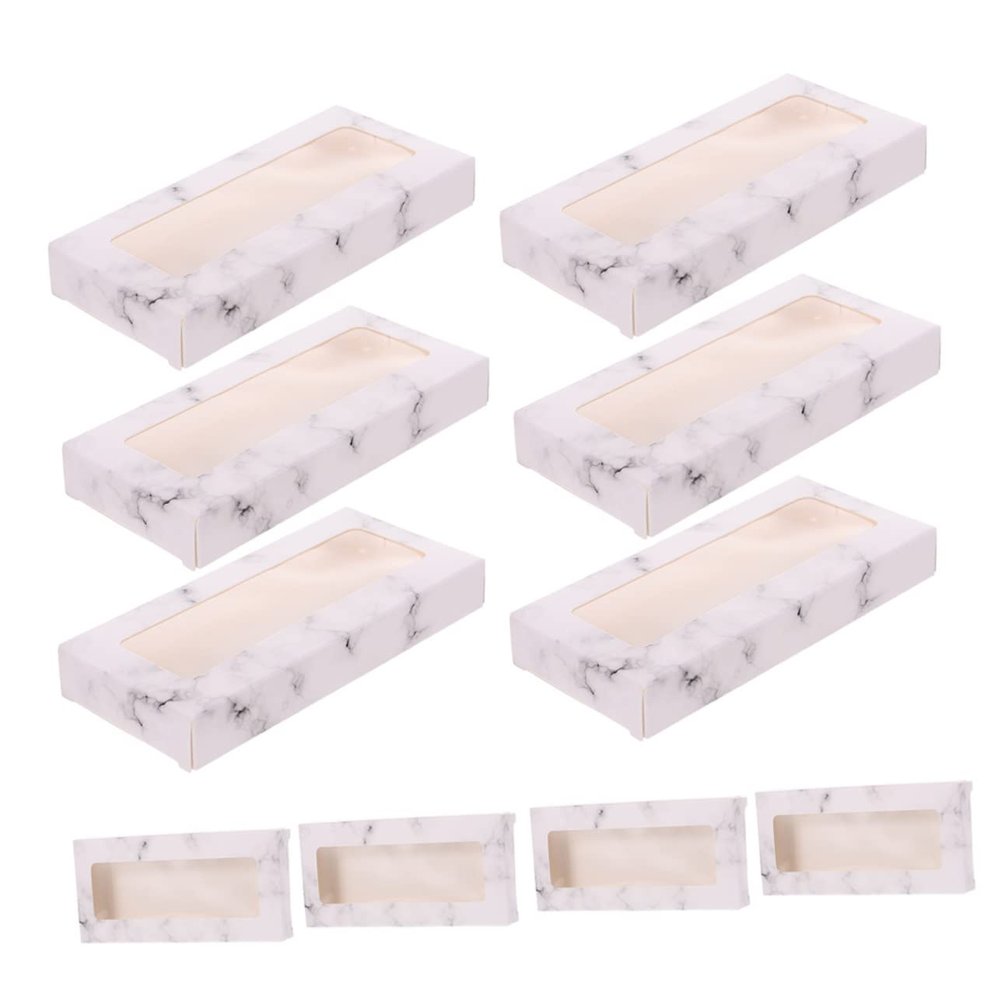 Paper Eyelash Boxes, 10 Pack, Rectangular, Butterfly Design