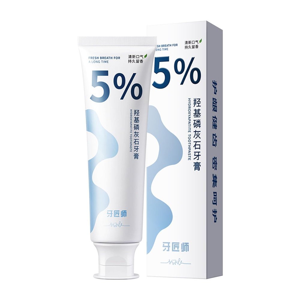 Hydroxylapatite Toothpaste for Enamel Repair and Whitening
