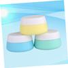 VALICLUD 3-Piece Silicone Cream Jars, Portable Lotion Containers with Plastic Lids, Leakproof, Small for Travel and Home view 2