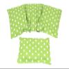 PUNKTE Cherry Pit Pillow Set, 2-Piece, 3-Chamber + Small, Lime/Green Dots, Spelt view 1