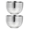 DEARMAMY 2-Piece Stainless Steel Shaving Soap Bowl Set view 1