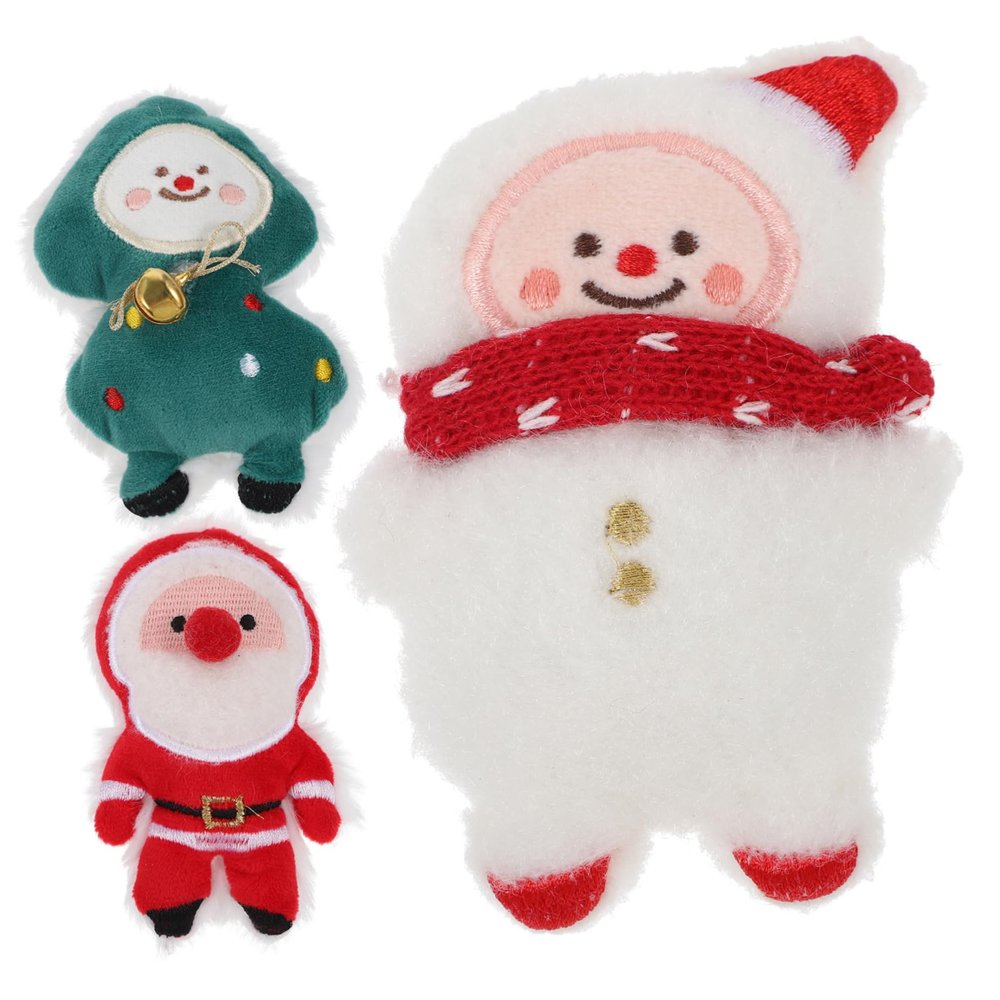 POPETPOP 3-Pack Christmas Plush Cat Toys