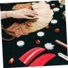 ULTECHNOVO 2-Piece Crescent Divination Cups with Red Sandalwood Dragon Patterns view 3
