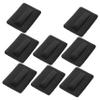 Black Thin Makeup Powder Puffs, 8-Piece Set view 1
