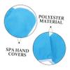 1 Pair of Paraffin Wax Hand Gloves, Blue Polyester view 3