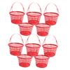 Small Plastic Basket with Handle, 10-Pack, for Fruit Storage view 1