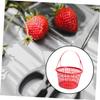 Small Plastic Basket with Handle, 10-Pack, for Fruit Storage view 3