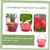 Small Plastic Basket with Handle, 10-Pack, for Fruit Storage view 4