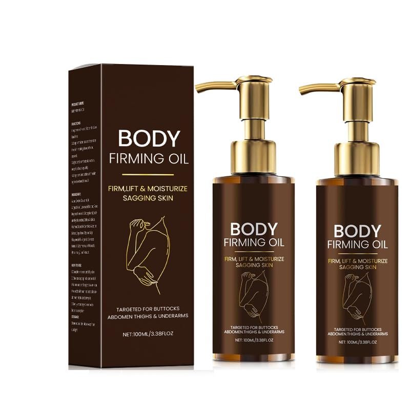 Luxurises Firming Body Oil for Women, Fast-Absorbing Camellia Oil & Vitamin E, 2-Pack