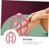 BESTYASH Handheld Pink ABS Massage Roller with Ergonomic Design for Deep Tissue Massage of the Arm and Thigh view 2