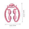 BESTYASH Handheld Pink ABS Massage Roller with Ergonomic Design for Deep Tissue Massage of the Arm and Thigh view 3
