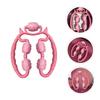 BESTYASH Handheld Pink ABS Massage Roller with Ergonomic Design for Deep Tissue Massage of the Arm and Thigh view 4