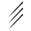 Tofficu Nail Art Tweezers and Pickers, Black Stainless Steel, 2 Sets of 3 view 1