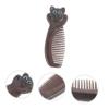 Black Wooden Comb with Wide Teeth for Travel view 2