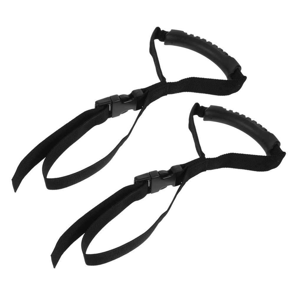 VALICLUD 2-Piece Nylon Car Assist Handles for Seniors, Black