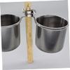 TOYANDONA Stainless Steel Parrot Feeding Cups view 2