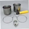 TOYANDONA Stainless Steel Parrot Feeding Cups view 4
