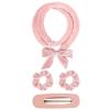 2-Piece Heatless Curling Rod Headband, Soft Curlers, Light Pink view 1