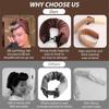 4-Piece Heatless Velvet Hair Curler Set for Overnight Blowout Styling (3 Wine with Scarf) view 3