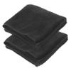 BESTYASH Cotton Turban Hair Towels, 2-Pack, Black view 1