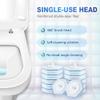 NVARUPC Disposable Toilet Brush Refills, 20 Replaceable Heads view 2