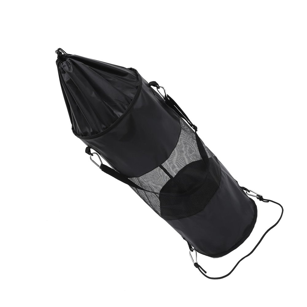 JOINPAYA Hanging Boat Trash Bag, Oxford Fabric, Leakproof and Foldable, Easy to Store and Clean, Black