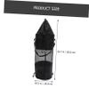 JOINPAYA Hanging Boat Trash Bag, Oxford Fabric, Leakproof and Foldable, Easy to Store and Clean, Black view 2