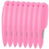 Pink Folding Metal and ABS Nail Files, 8 Pieces view 1