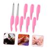 Pink Folding Metal and ABS Nail Files, 8 Pieces view 2