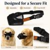 Tutuyao Dog Muzzle, Black Mesh with Adjustable Strap, Anti-Bite for Medium Breeds (Black, XXL) view 4