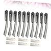 PACKOVE Foldable Stainless Steel Eyebrow Razor with Replaceable Blades view 2