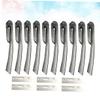 PACKOVE Foldable Stainless Steel Eyebrow Razor with Replaceable Blades view 4