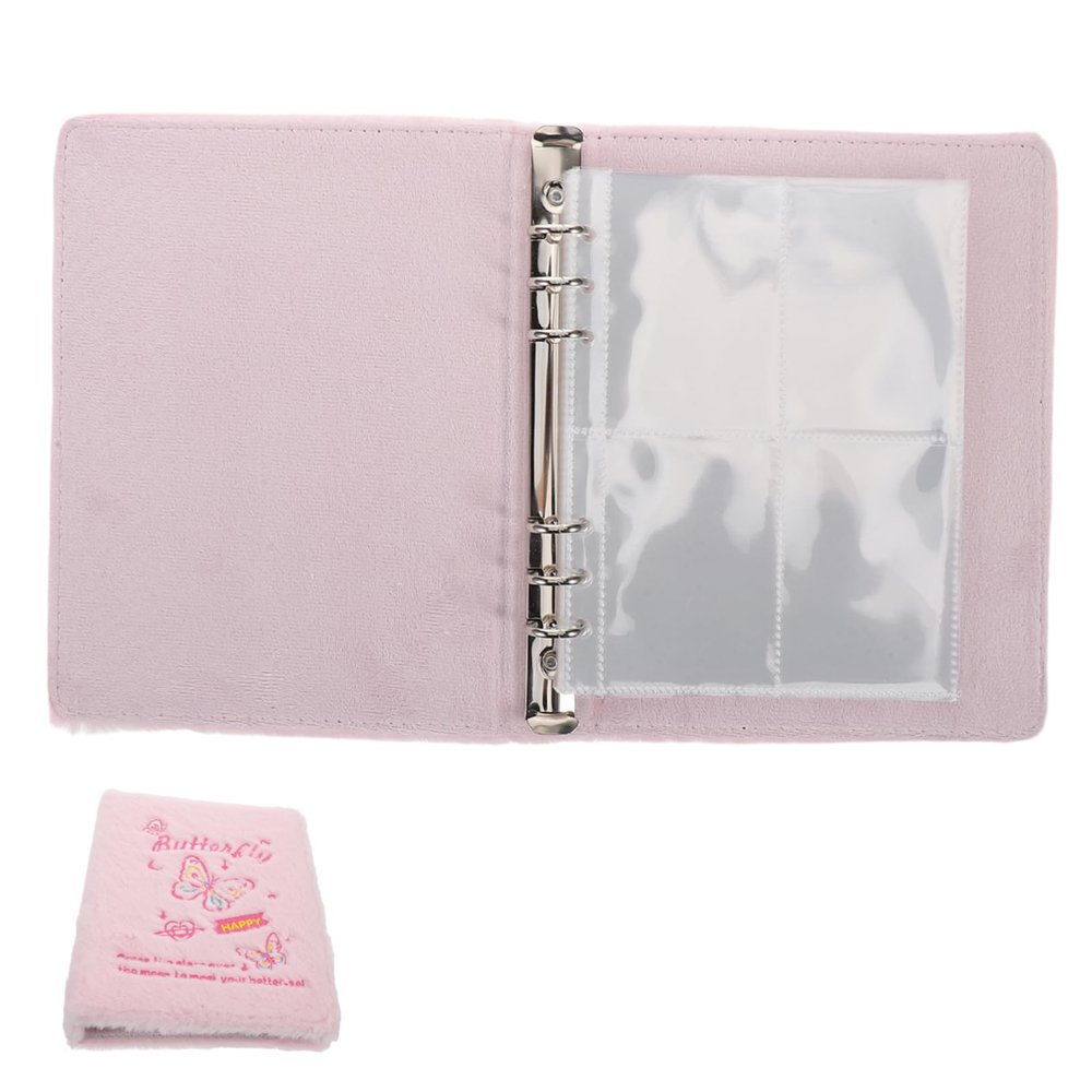 Toddler Photo Album with 4 Card Sleeves and Refillable Cover