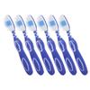 PartyKindom 6-Pack Small Toothbrushes with Soft PP, TPR, and Nylon Handles, Ergonomic Design and Large Brush Heads for Prison Inmates view 1