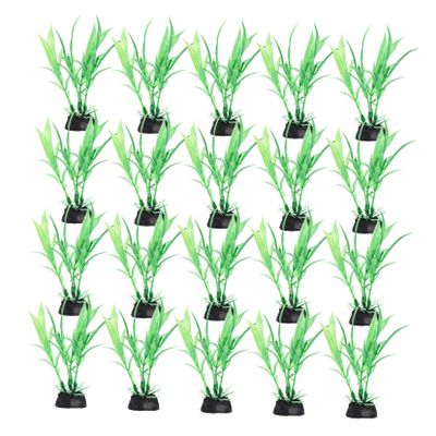 Zerodeko 20pcs Artificial Aquarium Plants