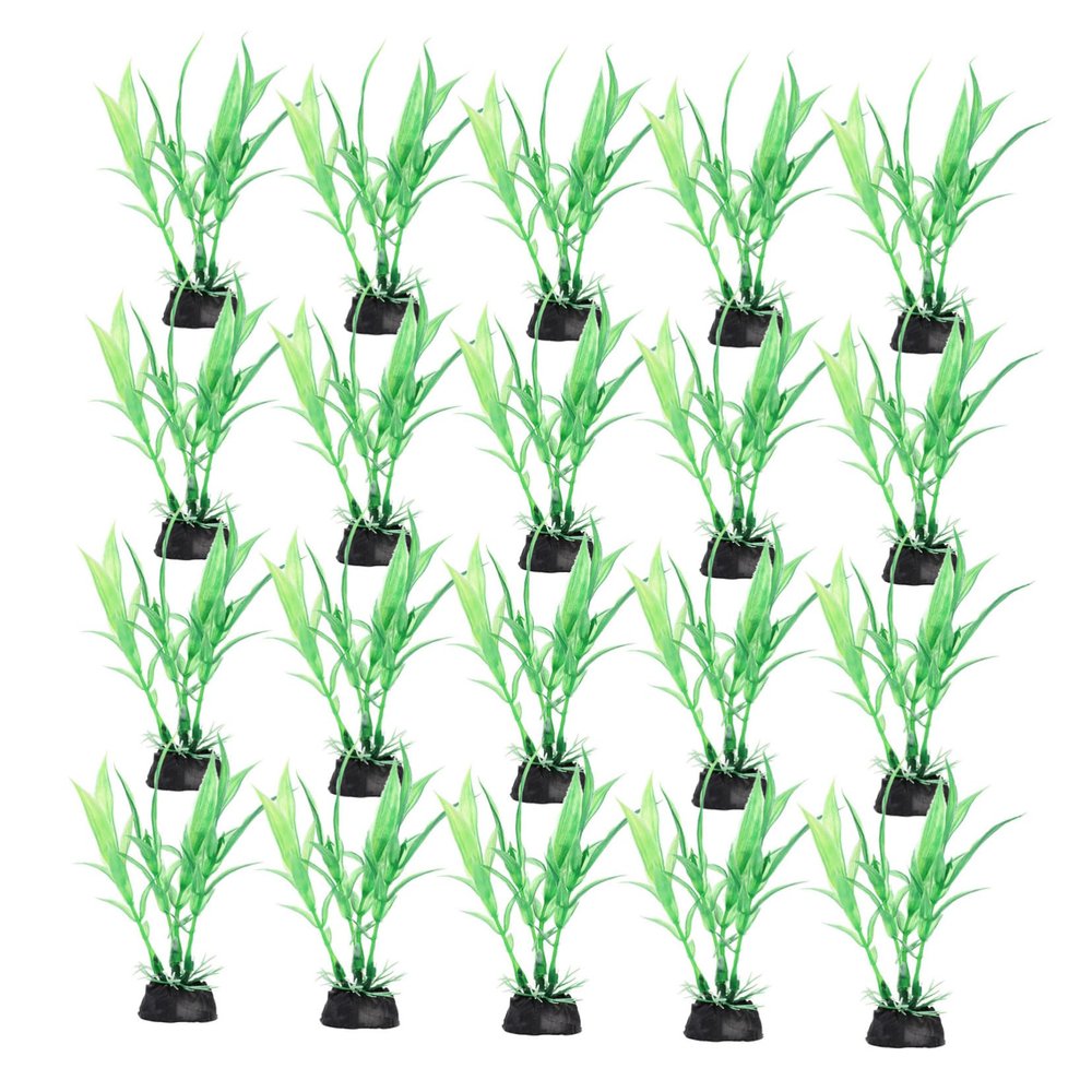 Zerodeko 20pcs Artificial Aquarium Plants