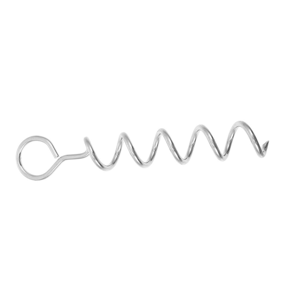 BCOATH Spiral Iron Dog Stake, Reusable, Silver, Sturdy