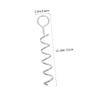 BCOATH Spiral Iron Dog Stake, Reusable, Silver, Sturdy view 2
