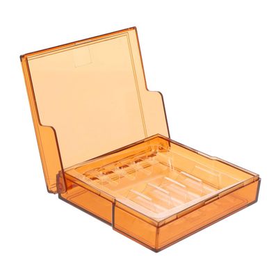 SAFIGLE Injection-Molded Storage Box for Medical Use, Brown Plastic, Lightproof Closure, Flexible Design, Safe and Convenient for Hospitals